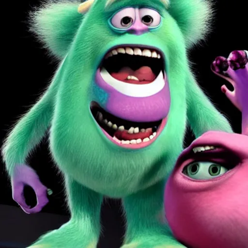 Image similar to boris johnson in monsters inc