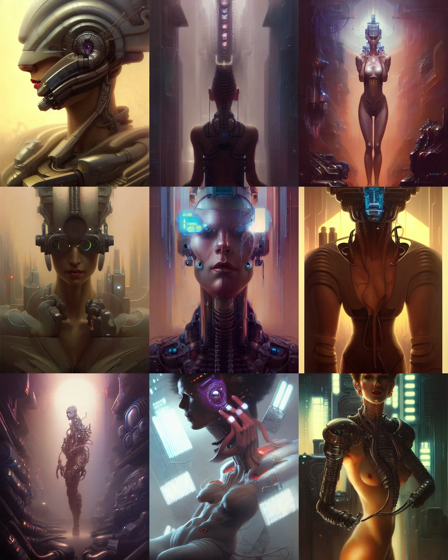 Prompt: input output fantasy character portrait, ultra realistic, wide angle, intricate details, blade runner artifacts, highly detailed by peter mohrbacher, boris vallejo, hajime sorayama aaron horkey, gaston bussiere, craig mullins