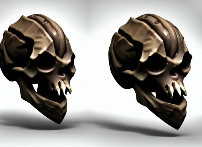 Prompt: wraith skull, stylized stl, 3 d render, activision blizzard style, hearthstone style