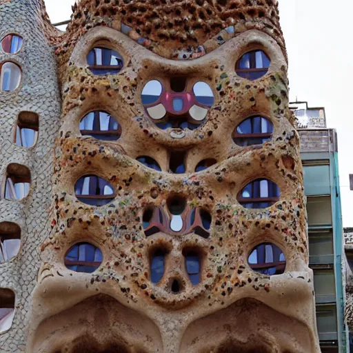 Prompt: previously undiscovered building by antoni gaudi