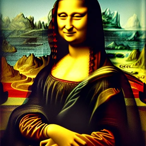 Image similar to portrait of a modern mona lisa