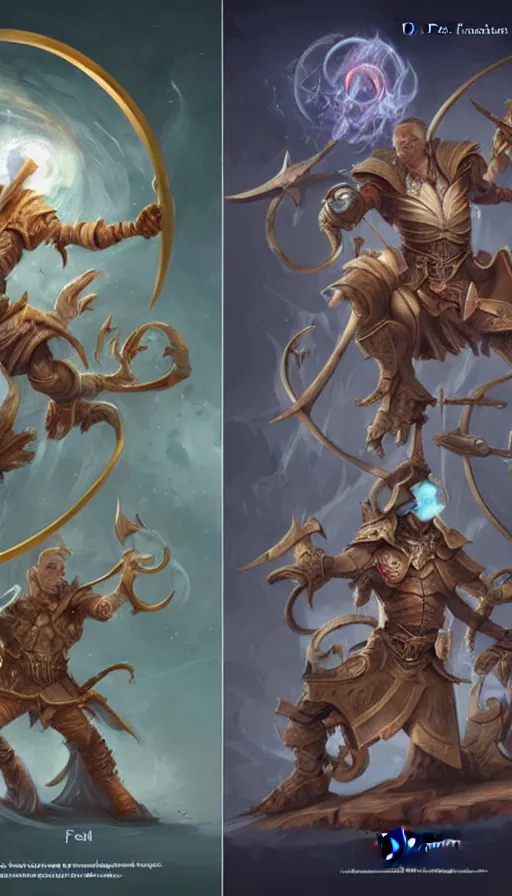Image similar to the two complementary forces that make up all aspects and phenomena of life, by D&D Concept Artists