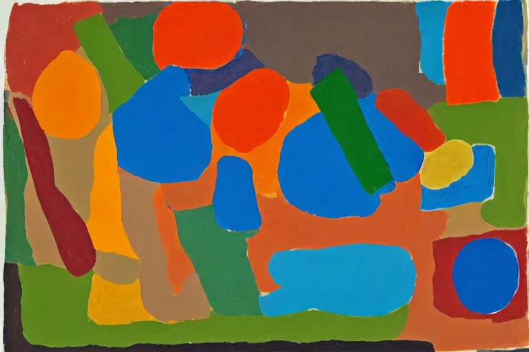 Image similar to artwork by etel adnan