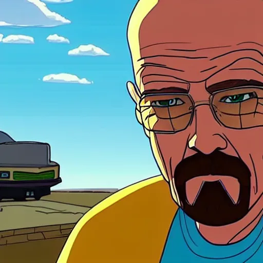 Prompt: breaking bad as a disney animation 4 k quality super realistic