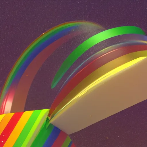 Image similar to 🚀🌈😍, octane 3 d render