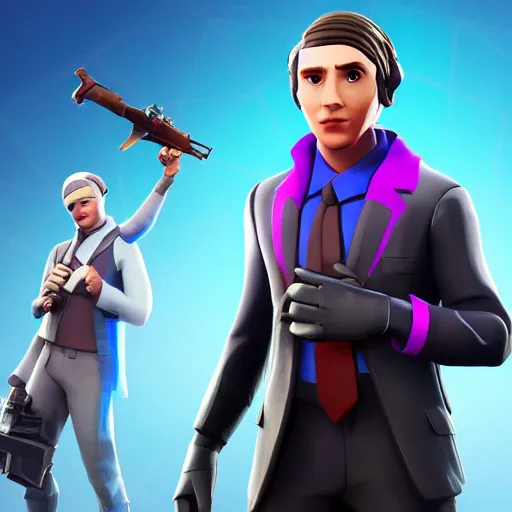 Prompt: paul dano in fortnite