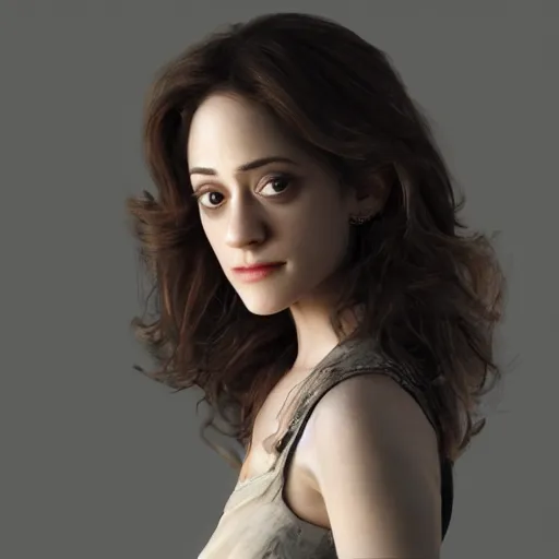 Prompt: Swedish Emmy Rossum, realistic, photo studio, HDR, 8k, trending on artstation