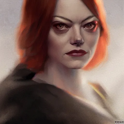 Image similar to A portrait of Emma Stone, sith, star wars art, art by greg rutkowski, matte painting, trending on artstation