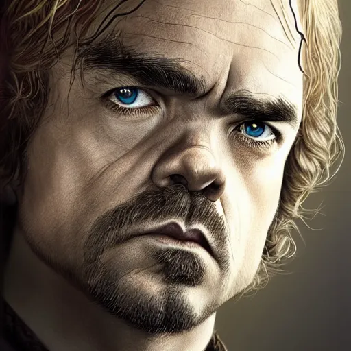 Image similar to peter dinklage as legolas ( ( ears ) ), digital painting, extremely detailed, 4 k, intricate, brush strokes, mark arian, artgerm, bastien lecouffe - deharme