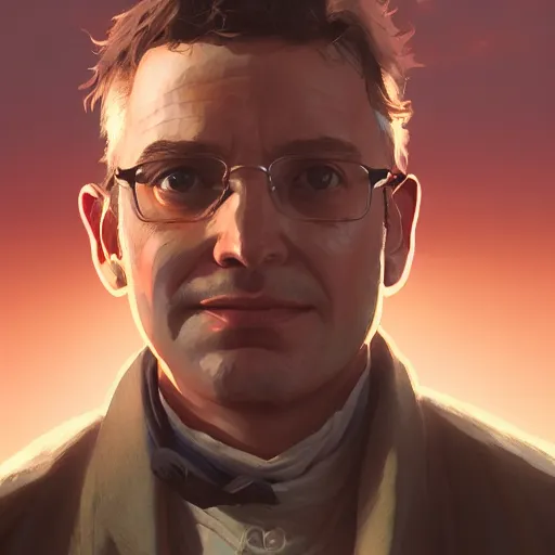 Image similar to highly detailed portrait isaac newton in gta v, stephen bliss, unreal engine, fantasy art by greg rutkowski, loish, rhads, ferdinand knab, makoto shinkai and lois van baarle, ilya kuvshinov, rossdraws, tom bagshaw, global illumination, radiant light, detailed and intricate environment