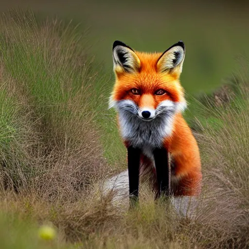 Prompt: national geographic photo of a red Fox