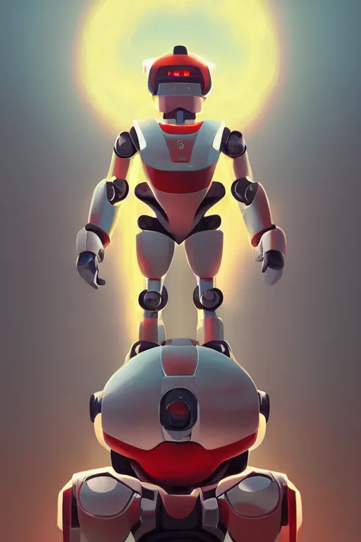 Image similar to metabots medabots medarotto medarot robot minimalist comics helmet mask neon cybereye, behance hd by jesper ejsing, by rhads, makoto shinkai and lois van baarle, ilya kuvshinov, rossdraws global illumination ray tracing hdr radiating a glowing aura