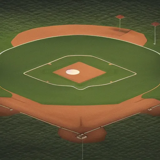 Image similar to baseball field, utopia, futuristic, solarpunk, golden ratio, very detailed