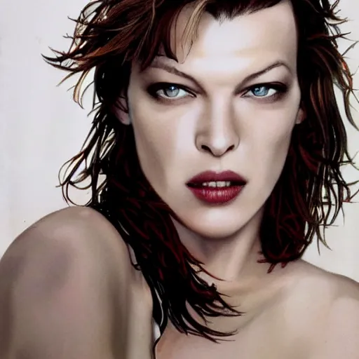 Image similar to milla jovovich by yoshii, chie,