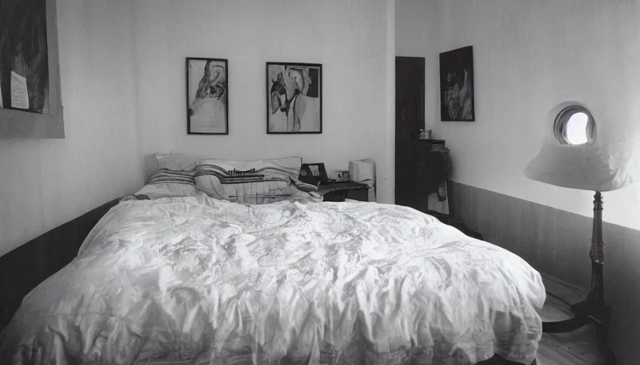 Image similar to interior of a bedroom in 1 9 9 9