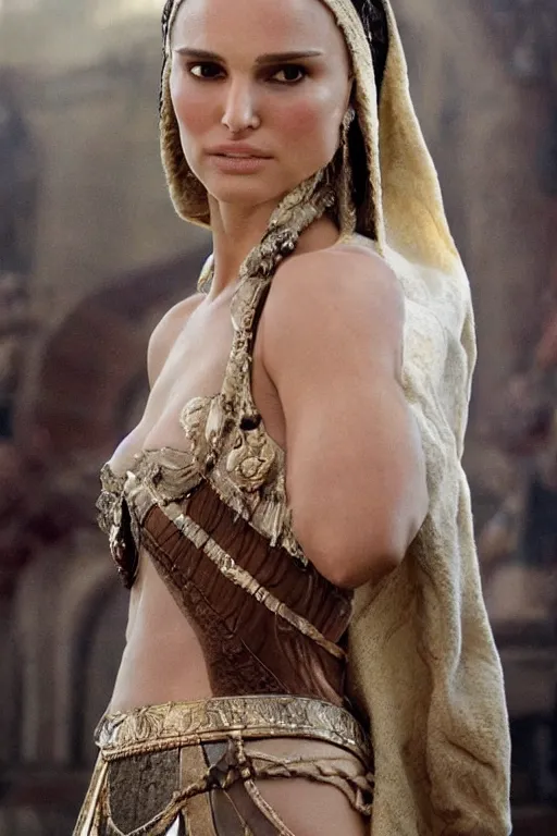 Prompt: Natalie Portman as a Roman Goddess