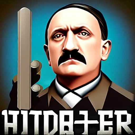 Prompt: Hitler in gothic the game