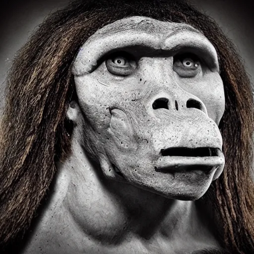 Prompt: extreme details uhdr photograp of saints neanderthal