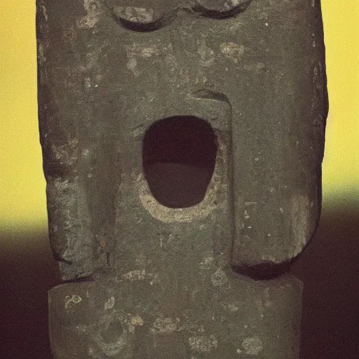 Image similar to moai head playing poker