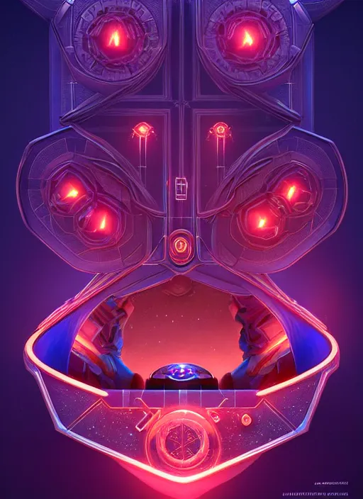 Image similar to symmetry!! product render poster treasure chest scifi, glowing lights!! intricate, elegant, highly detailed, digital painting, artstation, concept art, smooth, sharp focus, illustration, art by artgerm