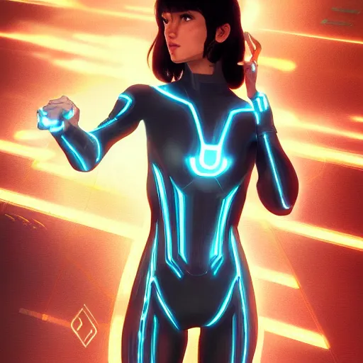 Prompt: ultra realistic illustration, tron legacy quorra anime, intricate, elegant, highly detailed, digital painting, artstation, concept art, smooth, sharp focus, illustration, art by artgerm and greg rutkowski and alphonse mucha and wlop