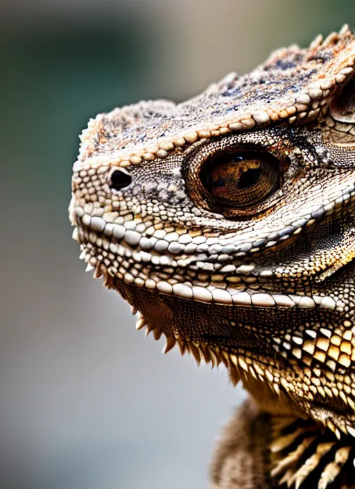 Image similar to dslr portrait still of a bearded dragon wearing a tuxedo, 8 k 8 5 mm f 1. 4