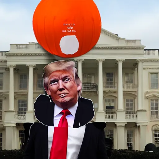 Prompt: trump as a orange