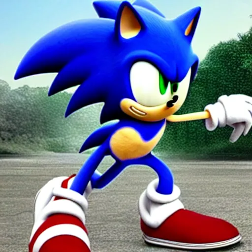 Image similar to sonic the hedgefund, photo