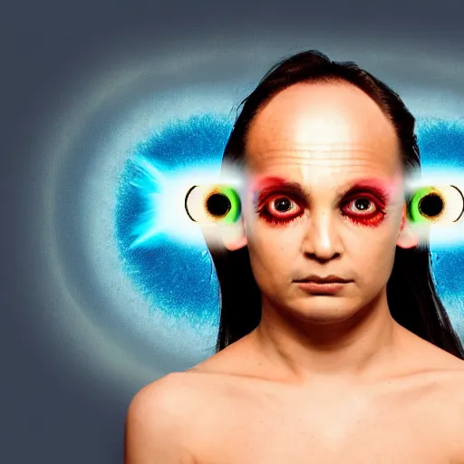 Image similar to person with 3rd eye, eye in forehead, 3rd eye