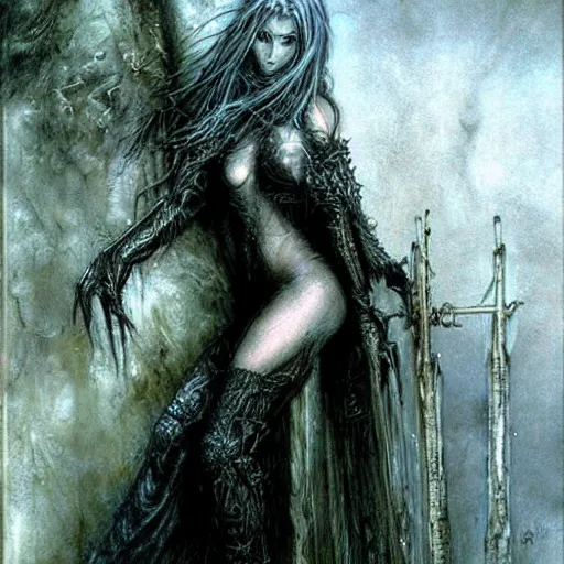 Image similar to painting by Luis Royo