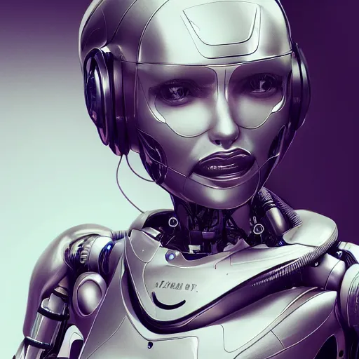 Image similar to a beautiful woman wearing robot suit with wires and light, highly detailed, photorealistic, artstation, smooth