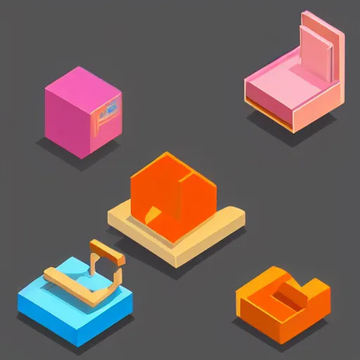 Image similar to cute isometric