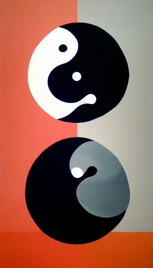 Image similar to Abstract representation of ying Yang concept, by David Eichenberg