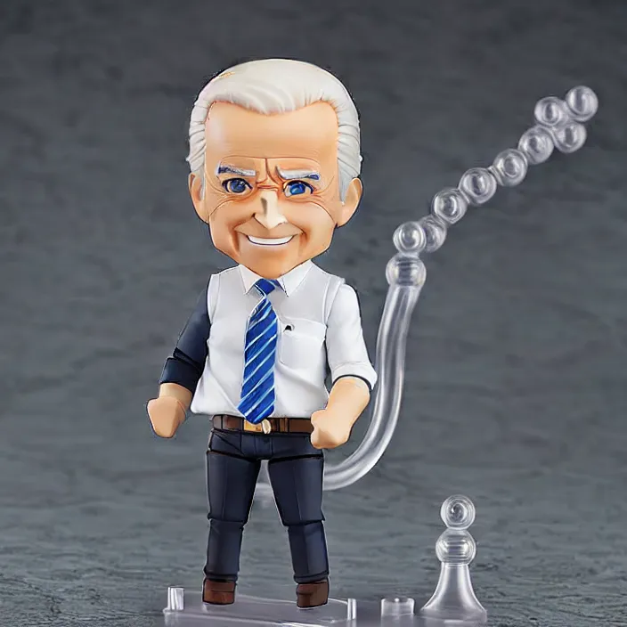 Image similar to anime nendoroid of joe Biden, fantasy, figuring