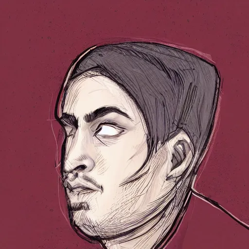 Image similar to a highly detailed headshot portrait of a man wearing a balaclava with a hoodie, concept art