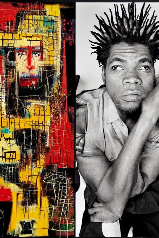 Image similar to by david lachapelle, by m c escher, by basquiat