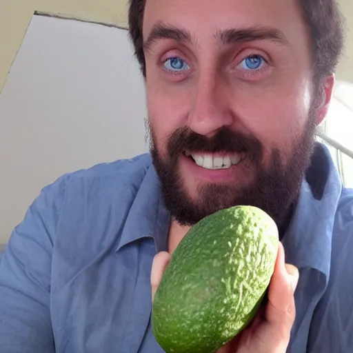 Image similar to forsen as an avacado