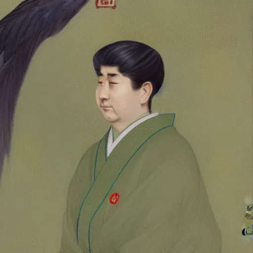 Image similar to a charles knight painting of japanese kappa