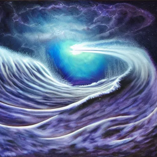 Prompt: cosmic tidal wave