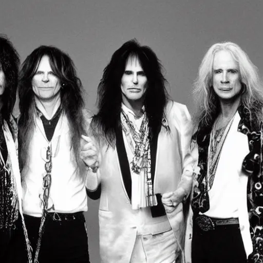 Image similar to The members of Aerosmith become Supreme Court justices