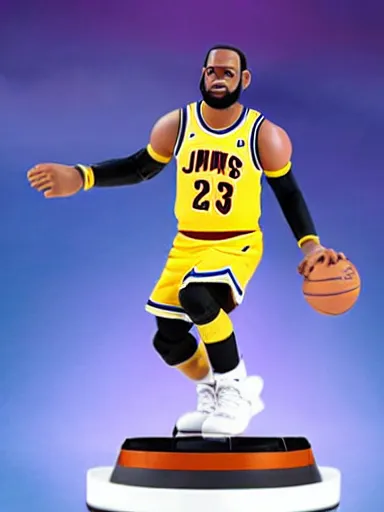 Prompt: lebron james amiibo