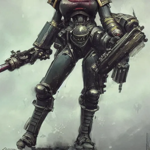 Prompt: portrait of a warhammer 4 0 k sailormoon, epic, tragic, military art, fantasy, dieselpunk, hd shot, digital portrait, beautiful, artstation, comic style, by artgerm, guy denning, jakub rozalski, magali villeneuve and charlie bowater