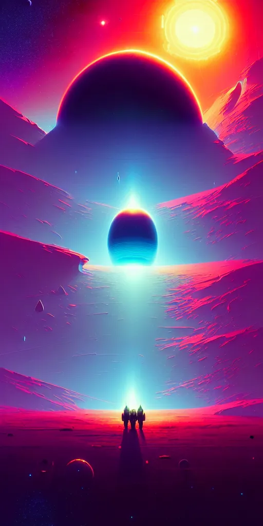 Image similar to robotic expedition to the death of a star by christopher balaskas and anton fadeev and dan mumford and beeple and norman rockwell, hyperrealistic, high detail, ultra detailed, space, nebula, sharp focus, astronomy, science, crisp edges