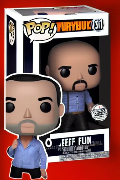 Prompt: “ very very intricate photorealistic jeff bezos funko pop on a white background, detailed studio lighting, award - winning crisp details ”