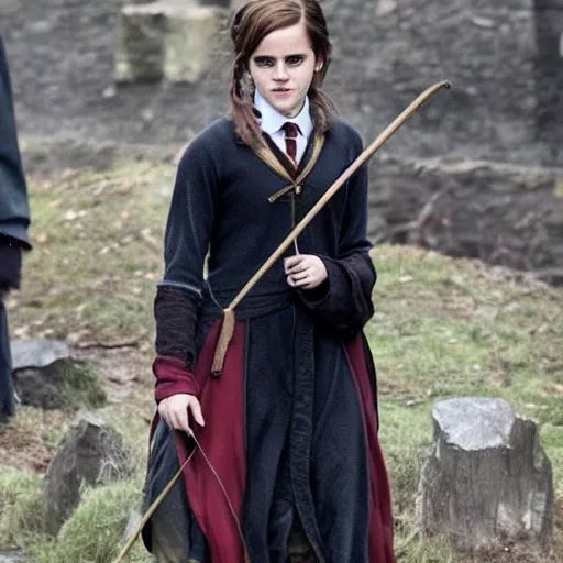 Prompt: emma watson as harry potter