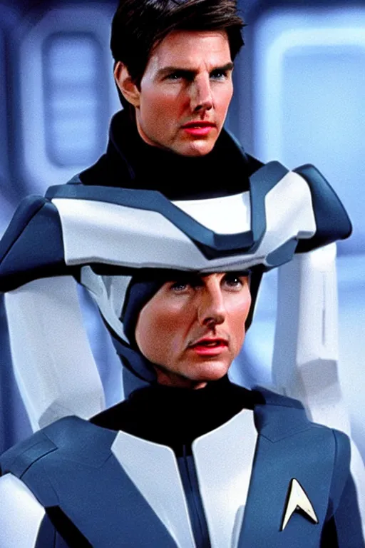 Image similar to Tom Cruise as an alien in Star Trek