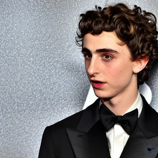 Image similar to timothee chalamet blowing a kiss