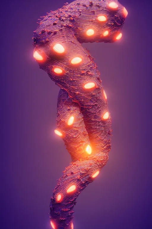 Prompt: a sculpture of fish ocean intertwined, diode lighting, a lovely cornucopia of flowers and human body parts, body parts, highly detailed, octane render, cinematic, sharp focus, clean, studio lighting