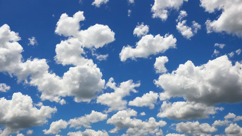 Image similar to puffy clouds sky sparse