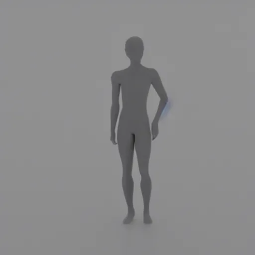 Image similar to a human figure aura, minimal, mist